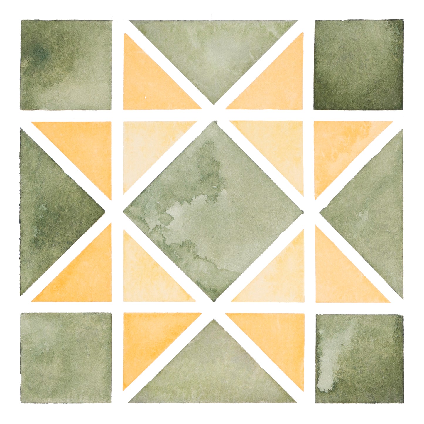 Watercolor Quilt Stars