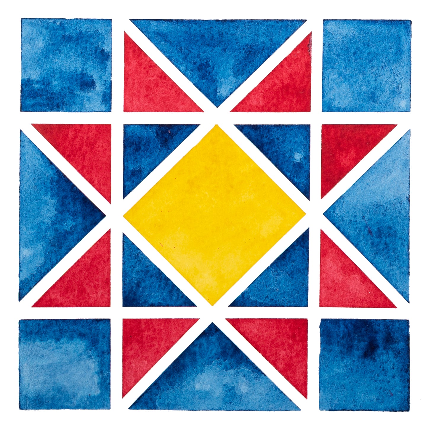 Watercolor Quilt Stars