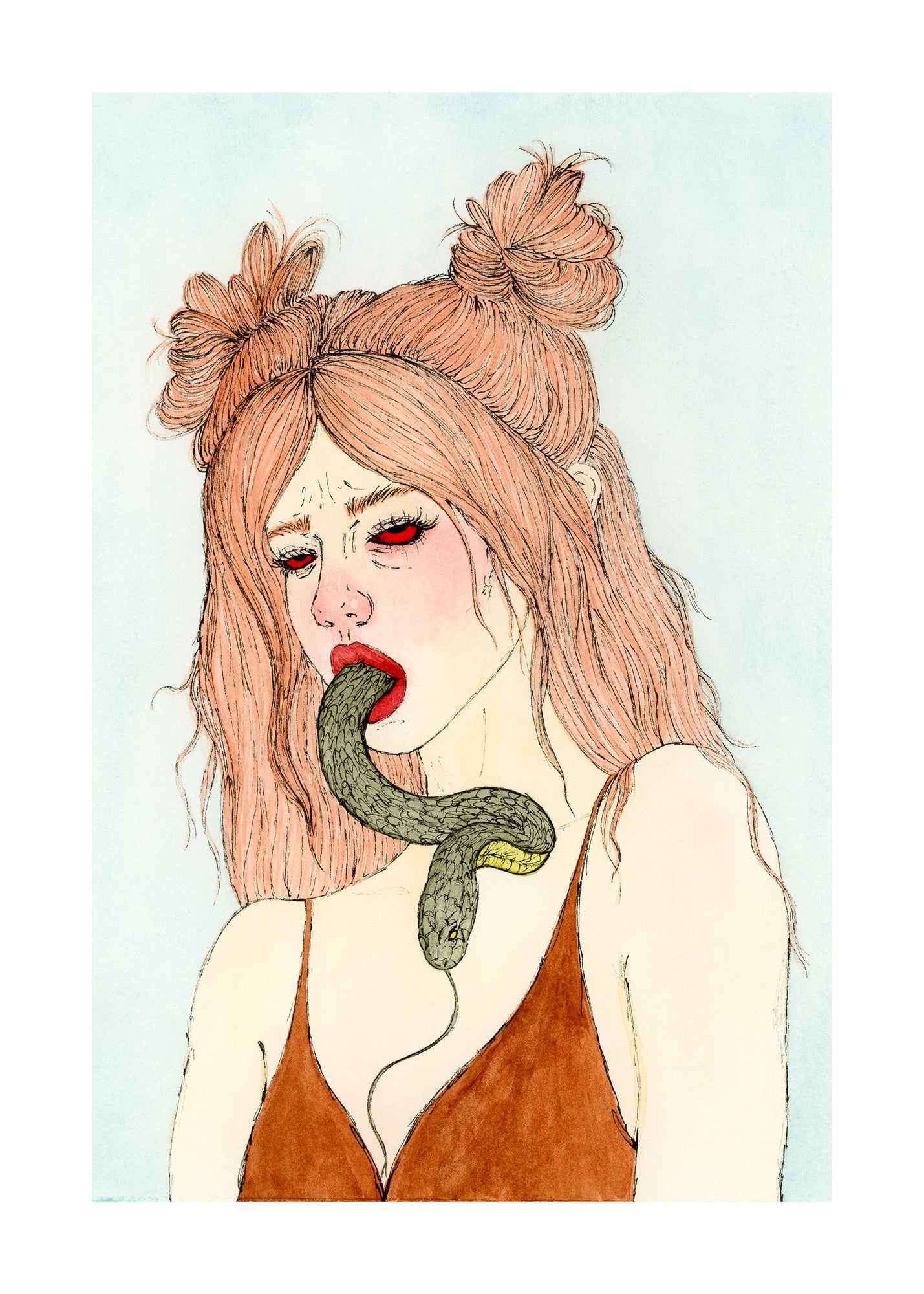 Watercolor Print - Choke