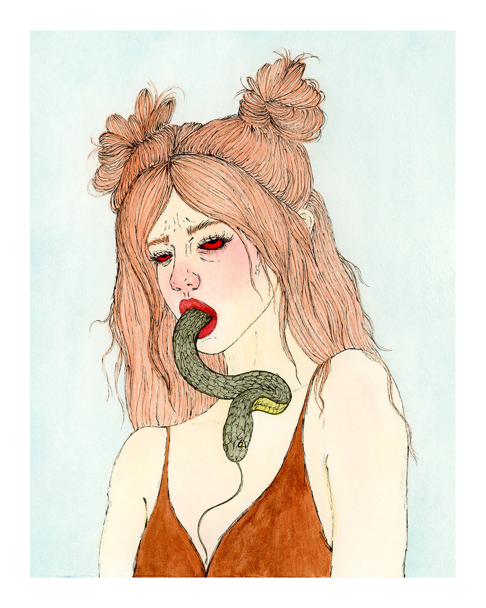 Watercolor Print - Choke