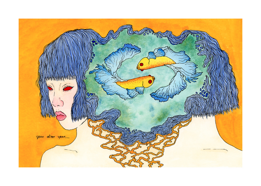 Watercolor Print - Year after year