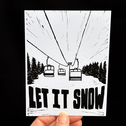 Greeting Card - Let it snow