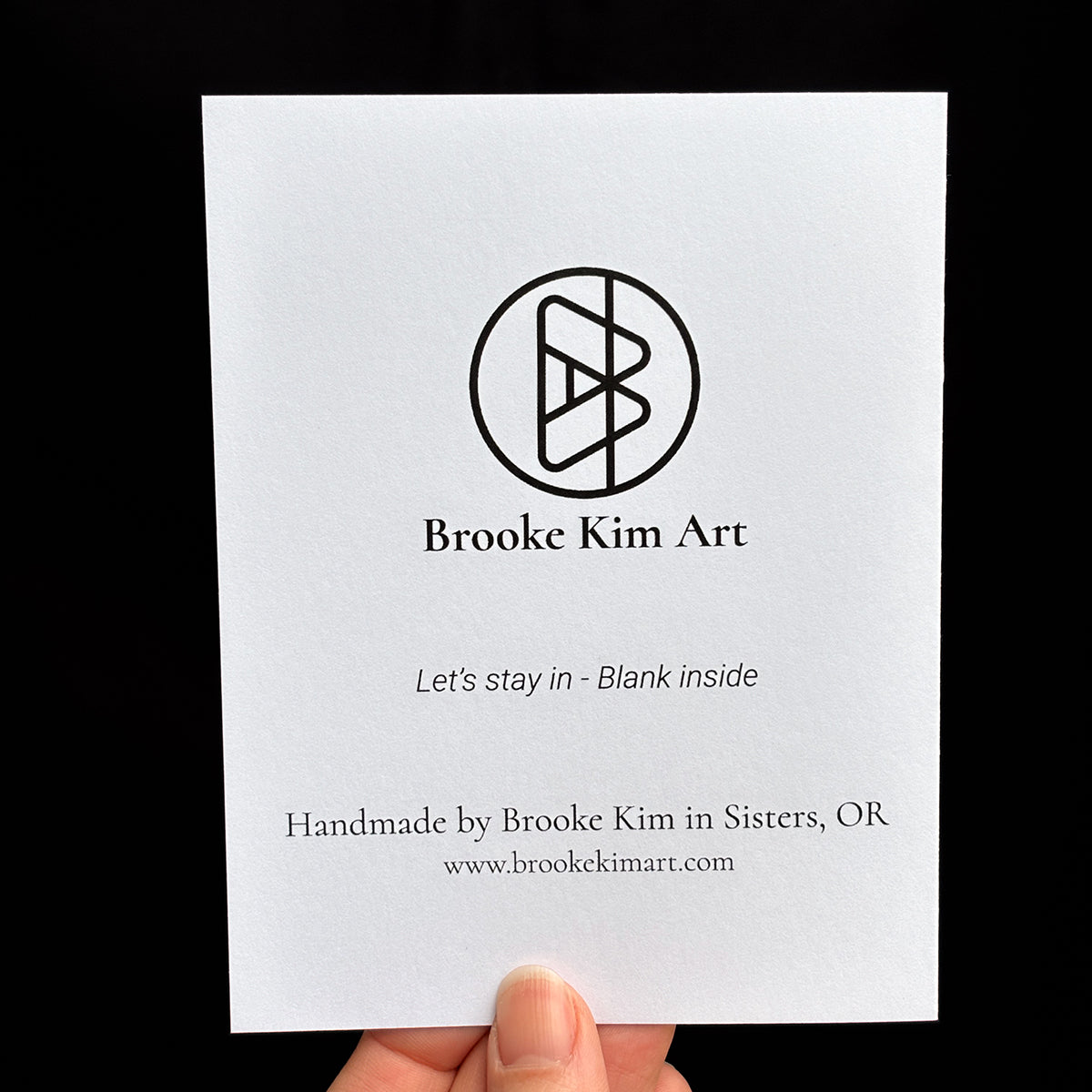 Greeting Card - Let's stay in